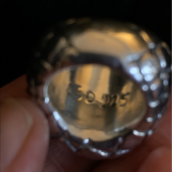 Simon Sebbag SSD 925 Sterling Silver Electroform Large Chunky Ring size 6 Israel - Picture 8 of 10